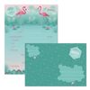 Kép 1/8 - PARTIMEGHÍVÓ BORÍTÉKKAL PINK FLAMINGO (868) 19