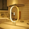 Kép 2/8 - Asztali lámpa, ellipszis, LED, USB, 5W, ALLOCACOC "Heng Balance", fehér