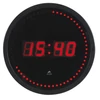 Kép 1/8 - Falióra, LED kijelzős, 30 cm, ALBA "Horled", fekete