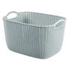 Kép 1/8 - Kötött hatású kosár, L méret, CURVER "Knit", kék