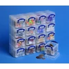 Kép 1/8 - Műanyag tárolódoboz, átlátszó, aprócikkek számára, 16x0,14 liter, REALLY USEFUL