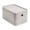 Kép 1/8 - Tárolódoboz, tetővel, 4 l, CURVER "Beton", szürke