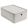 Kép 1/8 - Tárolódoboz, tetővel, 8 l, CURVER "Beton", szürke