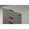 Kép 2/8 - Irattároló, műanyag, 4 fiókos, 1 zárható fiókkal, DURABLE "VARICOLOR® SAFE"