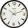 Kép 1/8 - Falióra, 30,5 cm, mély keret, SECCO, króm