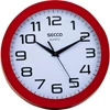 Kép 1/8 - Falióra, 24,5 cm, piros keretes, SECCO "Sweep second"