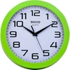 Kép 1/8 - Falióra, 24,5 cm, zöld keretes, SECCO "Sweep second"
