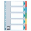 Kép 1/8 - Regiszter, karton, A4, 5 részes, írható előlappal, ESSELTE "Standard", színes
