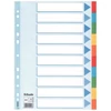Kép 1/8 - Regiszter, karton, A4, 10 részes, írható előlappal, ESSELTE "Standard", színes