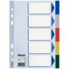 Kép 1/8 - Regiszter, műanyag, A5, 5 részes, ESSELTE, színes