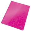 Kép 1/8 - Gyorsfűző, laminált karton, A4, LEITZ "Wow", rózsaszín
