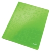 Kép 1/8 - Gyorsfűző, laminált karton, A4, LEITZ "Wow", zöld