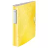Kép 1/8 - Gyűrűs könyv, 4 gyűrű, D alakú, 52 mm, A4, PP, LEITZ "Active Wow", sárga