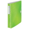 Kép 1/8 - Gyűrűs könyv, 4 gyűrű, D alakú, 52 mm, A4, PP, LEITZ "Active Wow", zöld