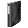 Kép 1/8 - Gyűrűs könyv, 4 gyűrű, D alakú, 52 mm, A4, PP, LEITZ "Active Wow", fekete