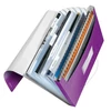 Kép 4/8 - Harmonikamappa, A4, PP, 6 rekeszes, LEITZ "Wow", lila