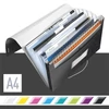 Kép 2/8 - Harmonikamappa, A4, PP, 6 rekeszes, LEITZ "Wow", fekete