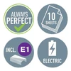 Kép 6/8 - Tűzőgép, elektromos, No.10, 10 lap, LEITZ "Wow", sárga