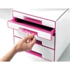 Kép 2/8 - Címketartó, fiókos irattárolóhoz, 5 db, LEITZ  "Wow Cube"