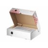 Kép 2/8 - Archiváló doboz, A4, 80 mm, újrahasznosított karton, felfelé nyíló, ESSELTE "Speedbox", fehér