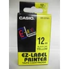 Kép 1/8 - Feliratozógép szalag, 12 mm x 8 m, CASIO, sárga-fekete