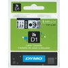 Kép 1/8 - Feliratozógép szalag, 6 mm x 7 m, DYMO "D1", víztiszta-fekete