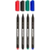 Kép 1/8 - Alkoholos marker készlet, CD/DVD, 1 mm, KORES, 4 különböző szín