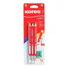 Kép 1/8 - Grafitceruza radírral, HB, háromszögletű, vastag, KORES "Coach"