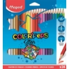 Kép 1/8 - Színes ceruza készlet, háromszögletű, MAPED "Color`Peps", 24 különböző szín