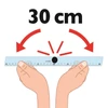 Kép 7/8 - Vonalzó, műanyag, összecsukható, MAPED, vegyes színek
