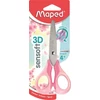 Kép 1/8 - Olló, iskolai, 13 cm, rugalmas nyél, MAPED "Sensoft 3D, vegyes pasztell színek
