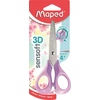 Kép 3/8 - Olló, iskolai, 13 cm, rugalmas nyél, MAPED "Sensoft 3D, vegyes pasztell színek