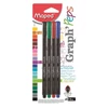 Kép 1/8 - Tűfilc készlet, 0,4 mm, MAPED "Graph`Peps", 4 különböző hagyományos szín