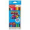 Kép 3/8 - Színes ceruza készlet, kétvégű, háromszögletű, MAPED "Color`Peps Duo", 24 különböző szín