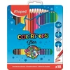 Kép 1/8 - Színes ceruza készlet, háromszögletű, fém doboz, MAPED "Color`Peps", 18 különböző szín