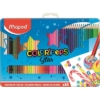 Kép 1/8 - Színes ceruza készlet, háromszögletű, fém doboz, MAPED "Color`Peps", 48 különböző szín