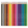 Kép 2/8 - Akvarell ceruza készlet, háromszögletű, ecsettel, MAPED "Color Peps", 24 különböző szín