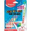 Kép 1/8 - Filctoll készlet, mosható, MAPED "Color`Peps Duo", 20 különböző szín