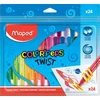 Kép 1/8 - Zsírkréta, kitekerhető, MAPED "Color`Peps", 24 különböző szín