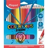 Kép 1/8 - Színes ceruza készlet, háromszögletű, MAPED "Color`Peps Strong", 24 különböző szín