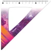 Kép 6/8 - Vonalzókészlet, nagy, műanyag, 4 darabos, MAPED "Cosmic", vegyes színek