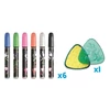Kép 3/8 - Marker készlet, törölhető, különböző felületekre, MAPED CREATIV, "Board Essentials," 6 különböző szín
