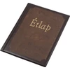 Kép 1/8 - Étlaptartó, A4, bőrhatású,  PANTA PLAST "Keretes Étlap" , sötétbarna-barna