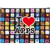 Kép 1/8 - Irattartó tasak, A4, PP, cipzáras, PANTA PLAST "Apps"