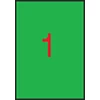 Kép 1/8 - Etikett, 210x297 mm, színes, APLI, neon zöld, 100 etikett/csomag