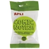 Kép 1/8 - Öntapadó jegyzettömb, mondatfelhő alakú, 200 lap, APLI "Comic notes"