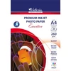Kép 1/8 - Fotópapír, tintasugaras, A4, 260 g, magasfényű, VICTORIA "Executive"