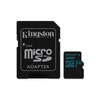 Kép 2/8 - Memóriakártya, microSDHC, 32GB, CL10/U3/V30, 90/45 MB/s, adapter, KINGSTON "Canvas Go"