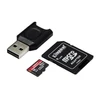 Kép 2/8 - Memóriakártya, microSDXC, 64GB, C10/UHS-II/U3/V90/A1, adapter, kártyaolvasó, KINGSTON "Canvas React Plus"