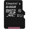 Kép 1/8 - Memóriakártya, microSDXC, 64GB, CL10/U1, 80/10 MB/s, KINGSTON "Canvas Select"